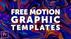 Where to Get Free Motion Graphic Templates for Premiere Pro
