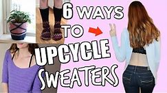 Upcycle Your Old Sweaters 6 Different Ways | DIY