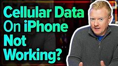 Cellular Data Not Working On iPhone? Here's The Fix!