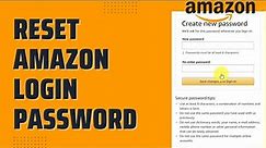 How To Reset Amazon Login Password - Recover Amazon Account