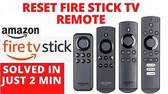 How to Reset Amazon Fire Stick TV Remote || Fire Stick Remote Not Working - Easy Home Repair Guide
