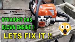 Stihl MS 180c Cylinder and Piston Replacement Diagnosis and Repair