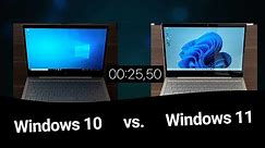Windows 10 vs. Windows 11 - Boot Time Comparison