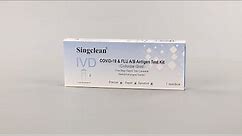 Singclean COVID-19 & FLU A/B Antigen Test Kit ( Colloidal Gold )