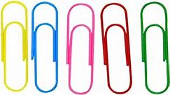 4 Inch Large Paper Clips,25 Pcs Jumbo Paper Clips Vinyl Coated Giant Paperclips for Files, Papers, Bookmark, Office Supply,Multicolor 10CM