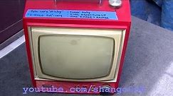 Vintage Toshiba Pencrest Portable Tube Television Analysis