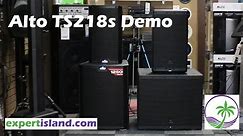 Alto TS218S 18" Powered Subwoofer Sound Test vs the JBL EON18S For DJ and Band
