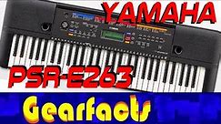 Yamaha PSR-E263 Keyboard demo: Borrows heavily from higher models