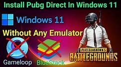 [ Windows 11 ] Pubg Mobile Without Emulator | By M_Tech