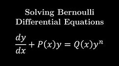 Solving Bernoulli Differential Equations