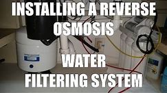 Installing a reverse osmosis water filter from APEC 5 stage (RO-ES50)