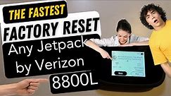 Factory Reset Any Verizon Jetpack 8800L - 2 Methods - Internal Menu vs. Back Reset Button