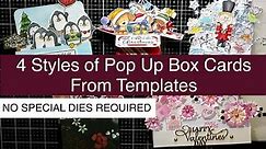 POP UP BOX CARDS Made Without Special Dies
