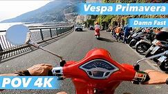 2021 VESPA Primavera 125cc POV Ride to Positano (AMALFI COAST ITALY)❤