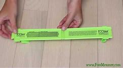 The Footer Family Foot Measure - How to size your feet
