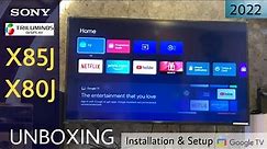Sony X85J 4K TV - 50 inch | 2022 model Review | Unboxing | Installation & Setup @sonyindia GoogleTV