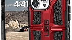 URBAN ARMOR GEAR UAG Case [Updated Version] Compatible with iPhone 15 Pro Max Case 6.7" Monarch Crimson Rugged Heavy Duty Military Grade Drop Tested Protective Cover