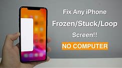 Fix Any iPhone Frozen/Stuck/Loop Screen (How to Force Restart!)