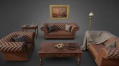 Victorian Sofa Set - Buy Royalty Free 3D model by Matthew Collings (@mtcollings)