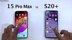 iPhone 15 Pro Max vs SAMSUNG S20 Plus - Speed Test