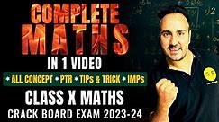 Complete Maths in 1 Video Class 10th | Complete NCERT Maths All Concept for Board Exam by Ushank Sir