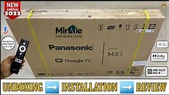PANASONIC TH-55MX850DX 2023 || 55 Inch 4K Google Tv Unboxing And Review || Hands-free Voice Command