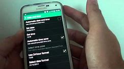 Samusng Galaxy S5: How to Manually Set Date and Time