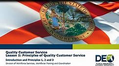Customer Service: Lesson 1 - Principles of Quality Customer Service