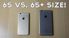 iPhone 6s vs. iPhone 6s PLUS Size Comparison!