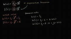 Initial value & common ratio of exponential functions