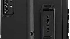 OtterBox Samsung Galaxy A53 5G Defender Series Case - BLACK, rugged & durable, with port protection, includes holster clip kickstand