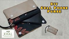 DIY Double Pocket CellPhone Purse | Sewing Tutorial (KhAL Handmade Project)