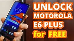 🥇 Unlock Motorola E6 Plus for FREE