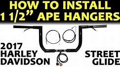 How to Install (STEP BY STEP) Ape Hangers Handlebars on Harley Davidson Street Glide