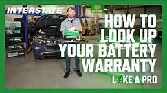 How To Look Up Your Battery Warranty