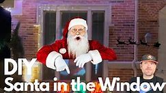 How to WOW Your Neighbors With This Easy to Make $10 "Santa In The Window" - Christmas Projection