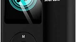 AGPTEK A02 8GB MP3 Player, 70 Hours Playback Lossless Sound Music Player, Supports up to 128GB, Black