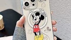 Jerisln for iPhone 11 Pro Max Case Magnetic Cute Micky for Woman Girls Cover Full Camera Lens Protection Compatible with MagSafe Clear Case(iPhone 11 Pro Max Micky 6.5'')