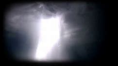 White Lightning And Thunderstorm Background Animation Video Effect