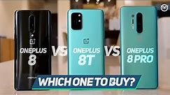Oneplus 8T vs Oneplus 8, 8 Pro FULL Comparison | Camera Test | Problems | Which One To Buy? [Hindi]