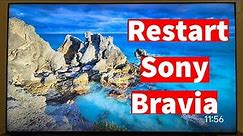 How to Restart Sony Bravia Google TV with Remote