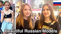 Beautiful Russian models interview in Tokyo, Japan