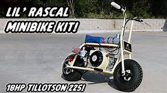 ONE DAY BUILD! 18hp Lil' Rascal Minibike Kit from Gopowersports!