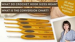 Crochet hook size for yarn: meaning, conversion chart / All about crochet hook sizes for beginners