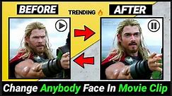 Change Anybody Face In Movie Clip | Face Changing Video App | How To Use Reface App | @BBKiVines