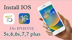 How to update iphone 5s,6,6+ to ios 13 or 14 || 100% working || Update iphone to ios 13
