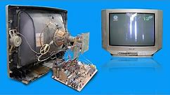 Restoration old TV and Repair old SONY Television Success