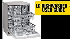 LG DISHWASHER - HOW TO USE GUIDE.