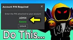 How To RESET ROBLOX PIN If You FORGOT IT (2024) - Change Roblox PIN