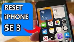How To Reset iPhone SE 3 2022